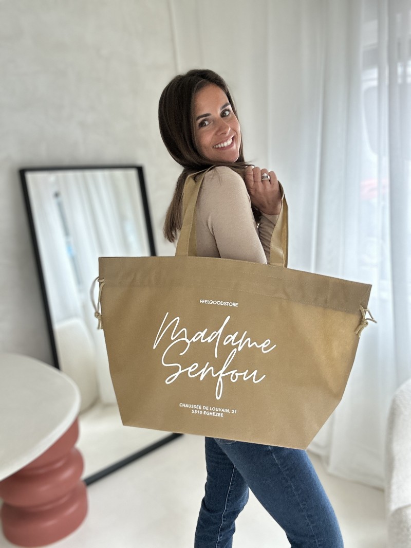 NICE BEIGE L BAG (58x24x35cm)