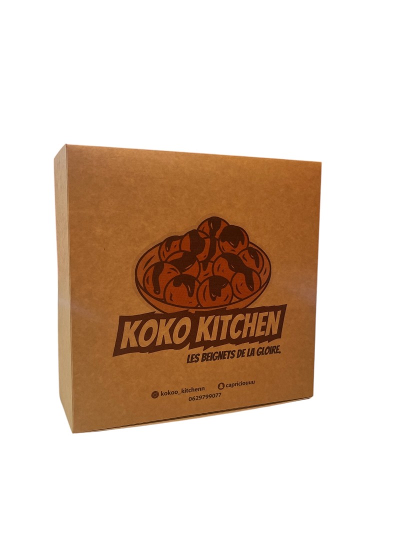 Caja de pastelería personalizada 19x8cm