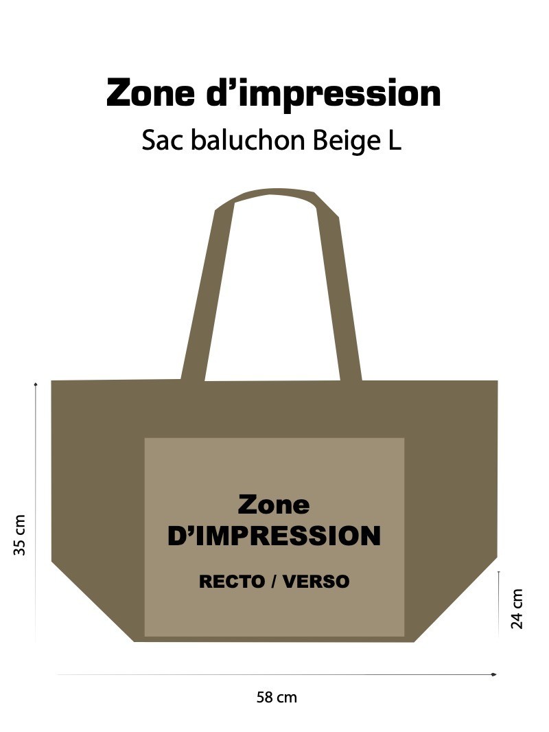 NICE BEIGE L BAG (58x24x35cm)