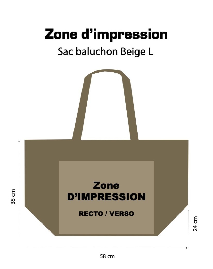 NICE BEIGE L BAG (58x24x35cm)