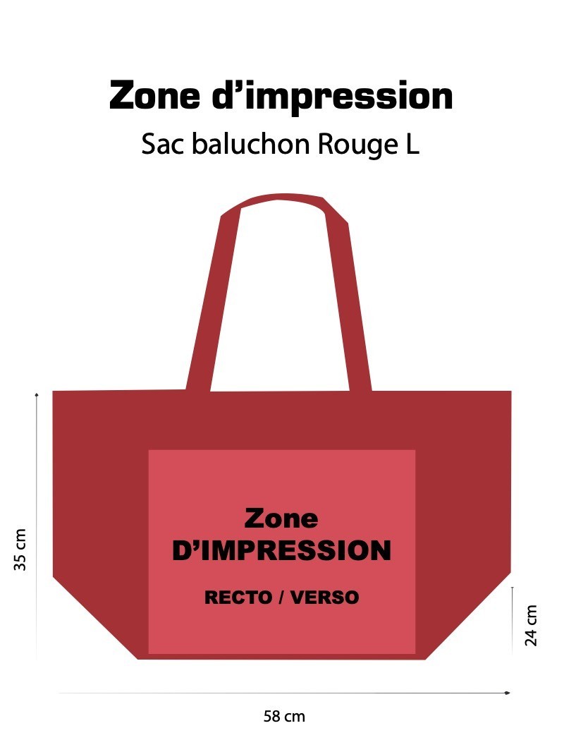 NICE ROT L TASCHEN (58x24x35cm)