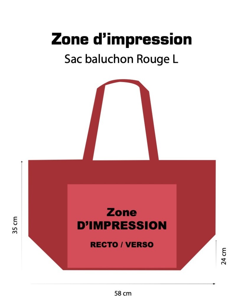 NICE ROT L TASCHEN (58x24x35cm)