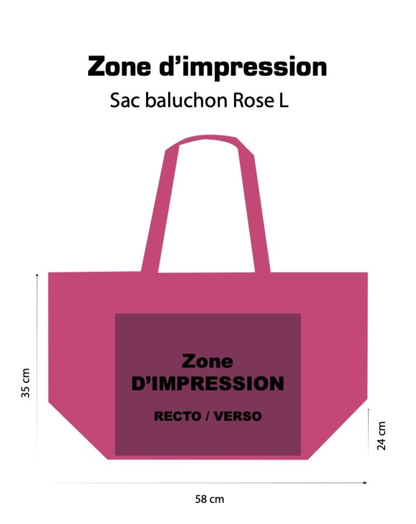 NICE PINK L BAG (58x24x35cm)