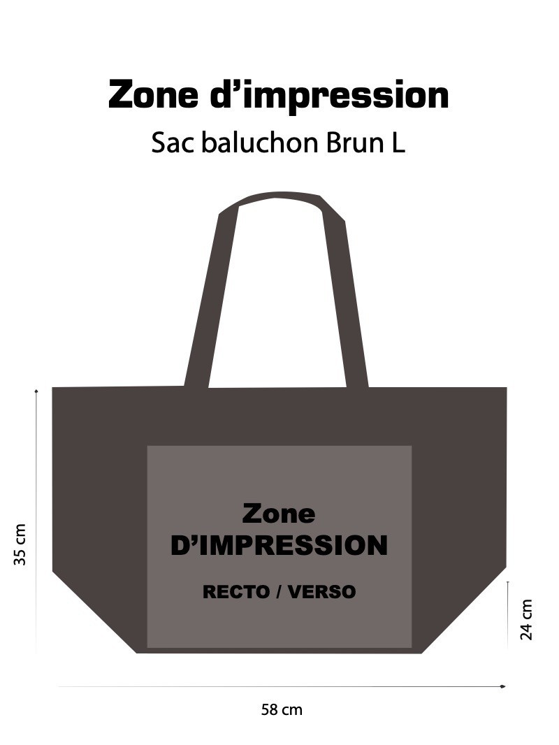NICE BROWN L BAG (58x24x35cm)