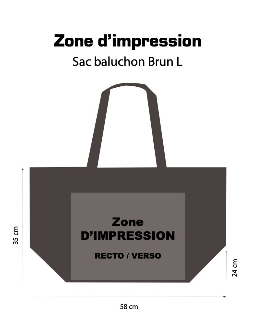 NICE BROWN L BAG (58x24x35cm)