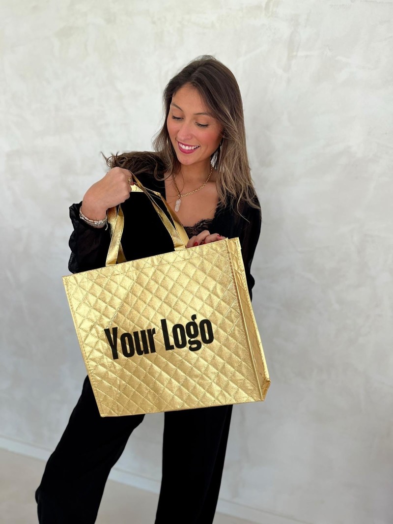 OSLO BAG - GOLD - (41x12x35 cm)