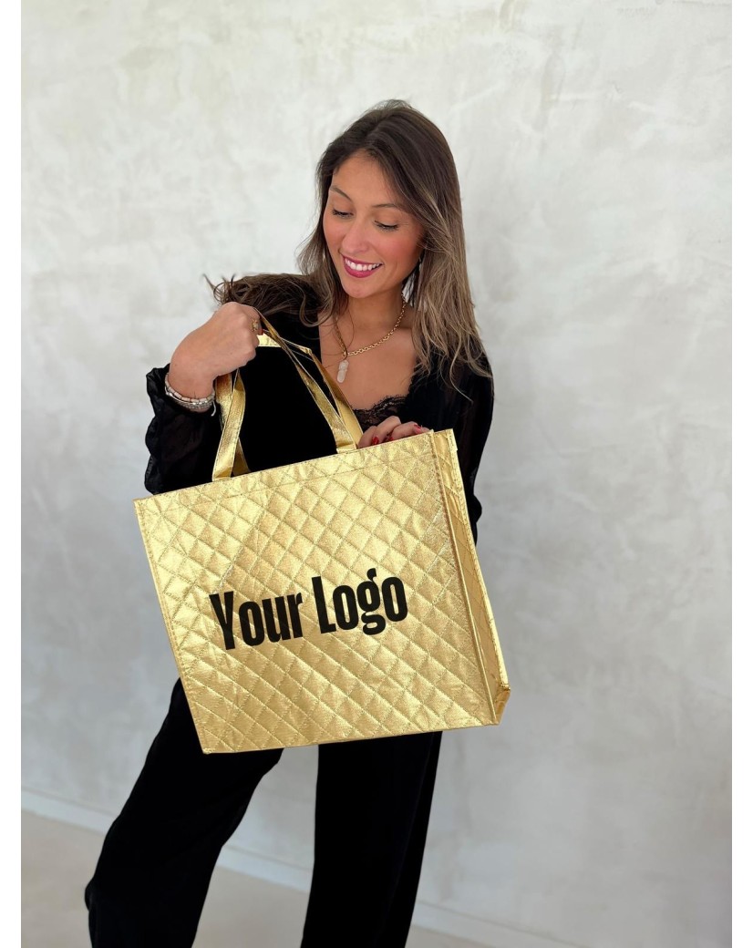 OSLO BAG - GOLD - (41x12x35 cm)