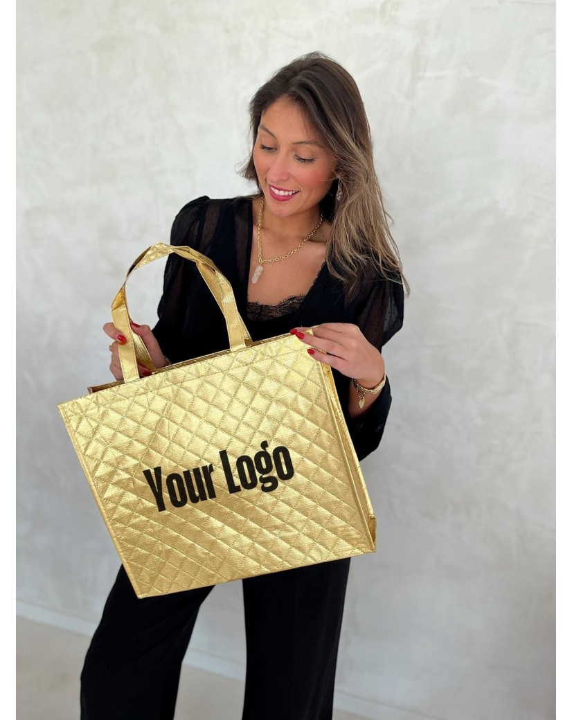 OSLO BAG - GOLD - (41x12x35 cm)
