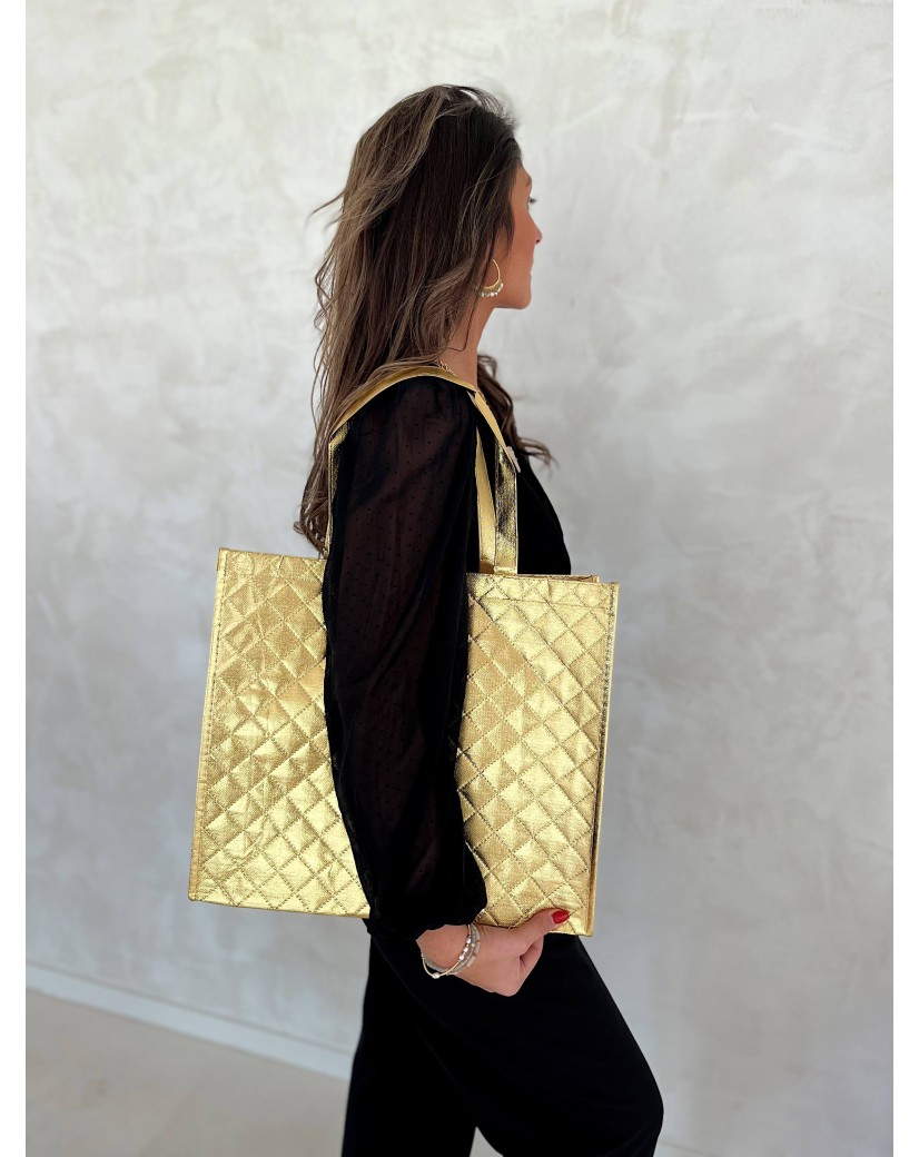 OSLO BAG - GOLD - (41x12x35 cm)