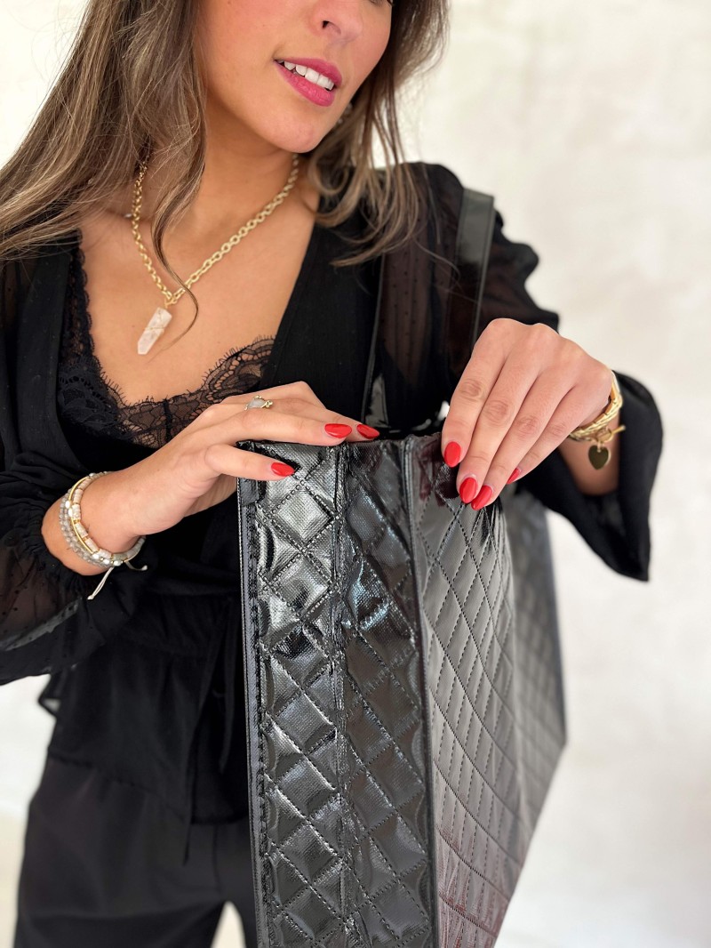 BAG OSLO - BLACK - (41x12x35 cm)