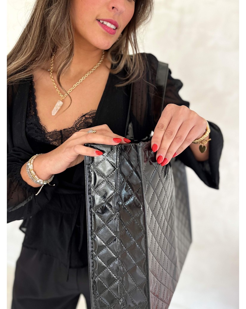 BAG OSLO - BLACK - (41x12x35 cm)