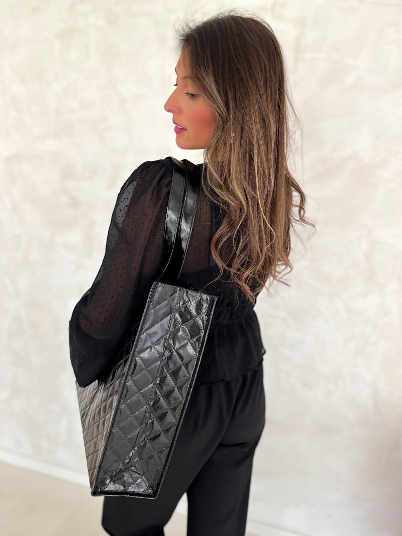 BAG OSLO - BLACK - (41x12x35 cm)