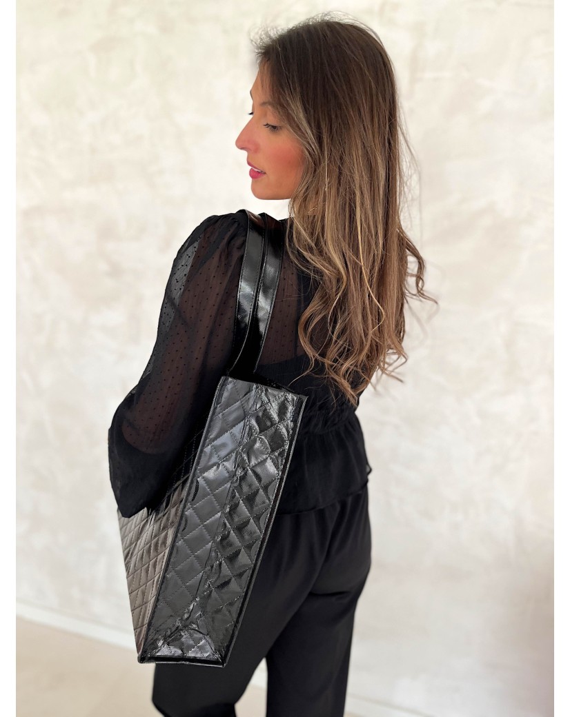 BAG OSLO - BLACK - (41x12x35 cm)