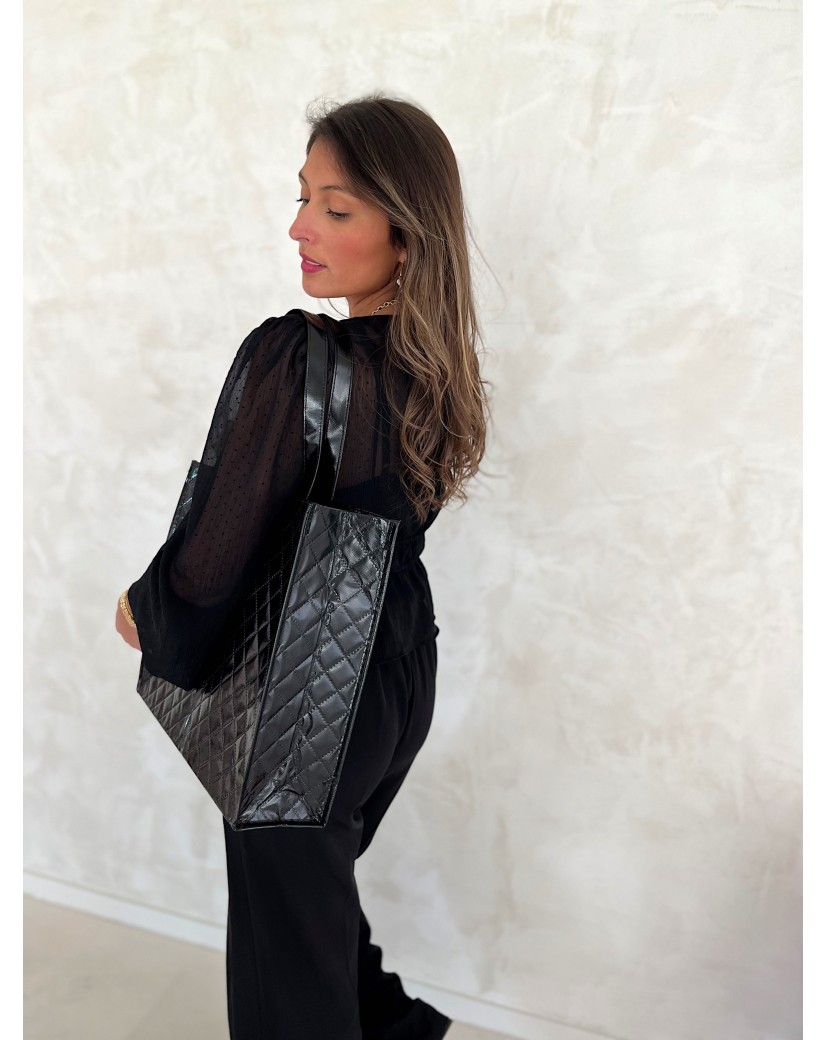 BAG OSLO - BLACK - (41x12x35 cm)