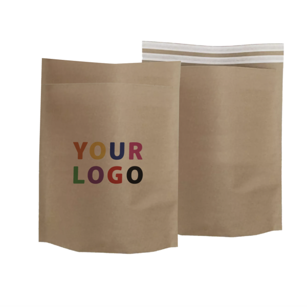 Customized ecological envelopes in recycled kraft - Order now