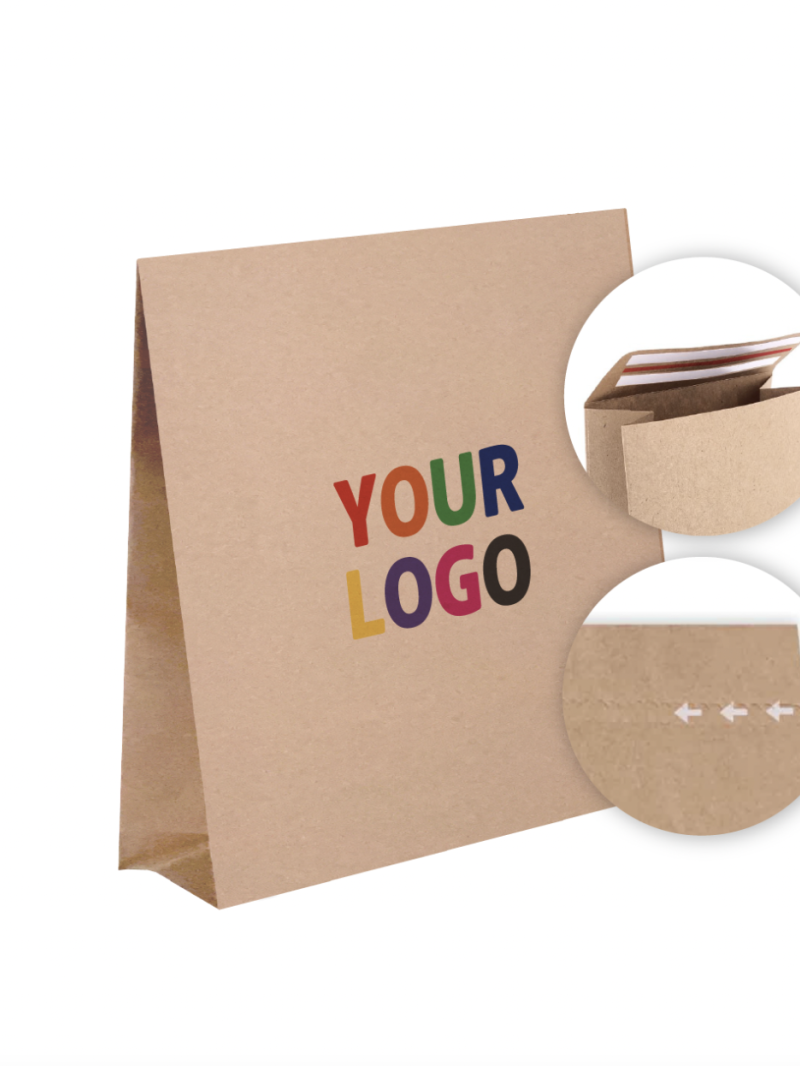 ONSCHEURBARE MAILERBAG - KRAFT L (45X8X55CM)