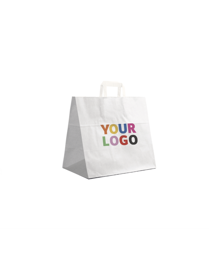 Bolsas con asa plana - Blanco SNACK TAKEAWAY