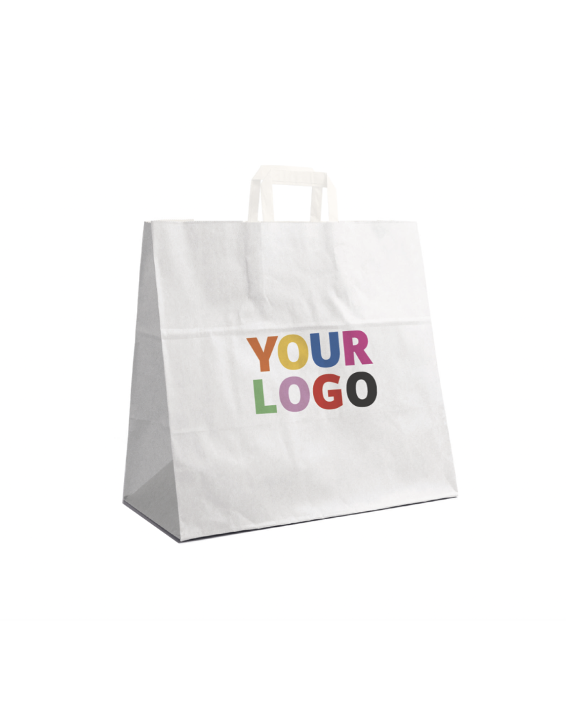 Bolsas con asas planas – Blanco XL (44x15x49,5cm)