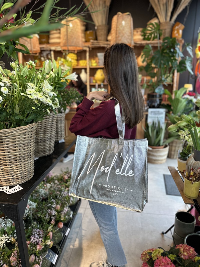 MIAMI BAG - SILVER - (42x12x35 cm)