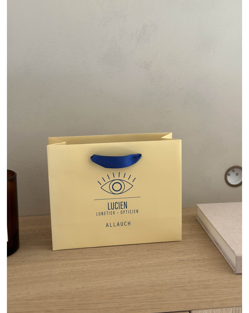 Luxe papieren tas "Monaco"- 100% gepersonaliseerd - S (25x10x20 cm)