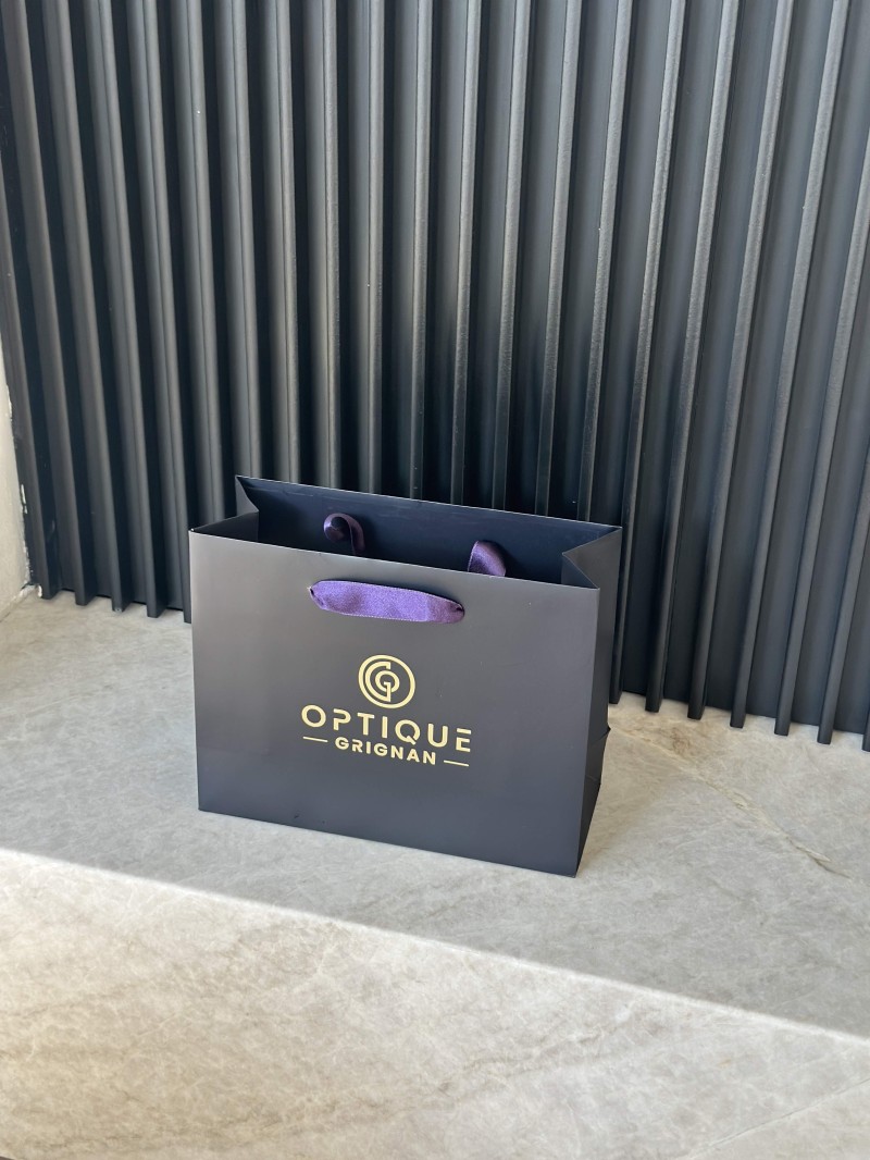 Luxe papieren tas "Monaco"- 100% gepersonaliseerd - S (25x10x20 cm)