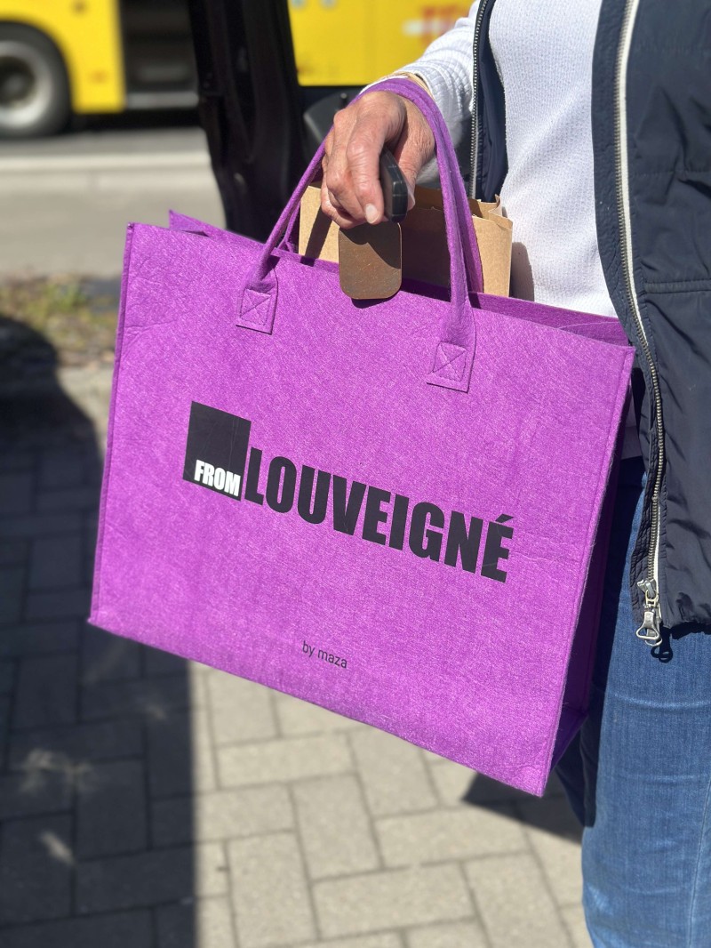 SAC GRENOBLE - MAUVE -  L (42x12x35cm)