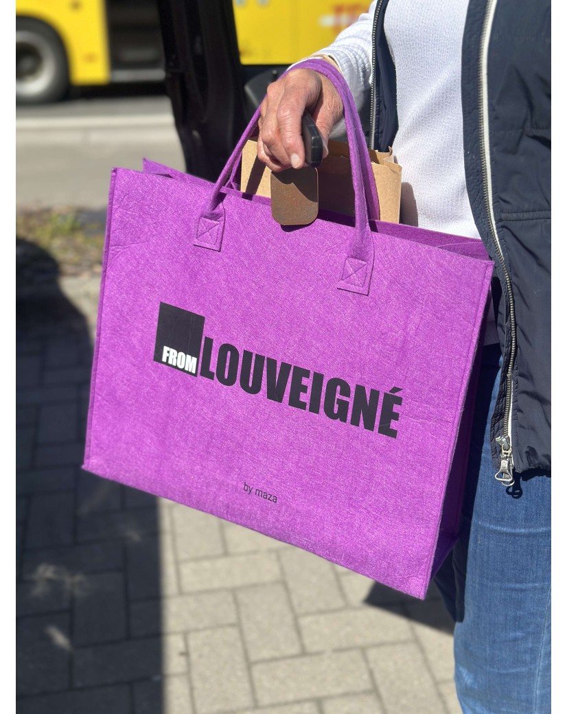 SAC GRENOBLE - MAUVE -  L (42x12x35cm)