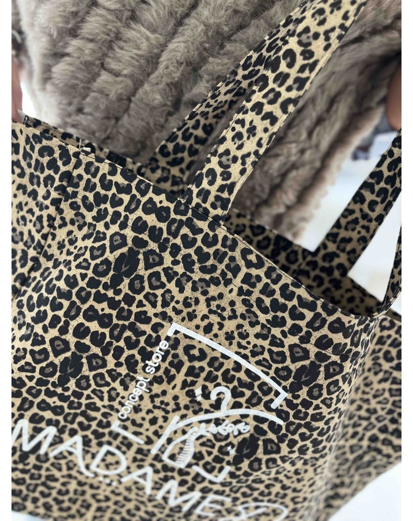SAC NANCY - LÉOPARD DARK 🖤 (43x15x36 cm)