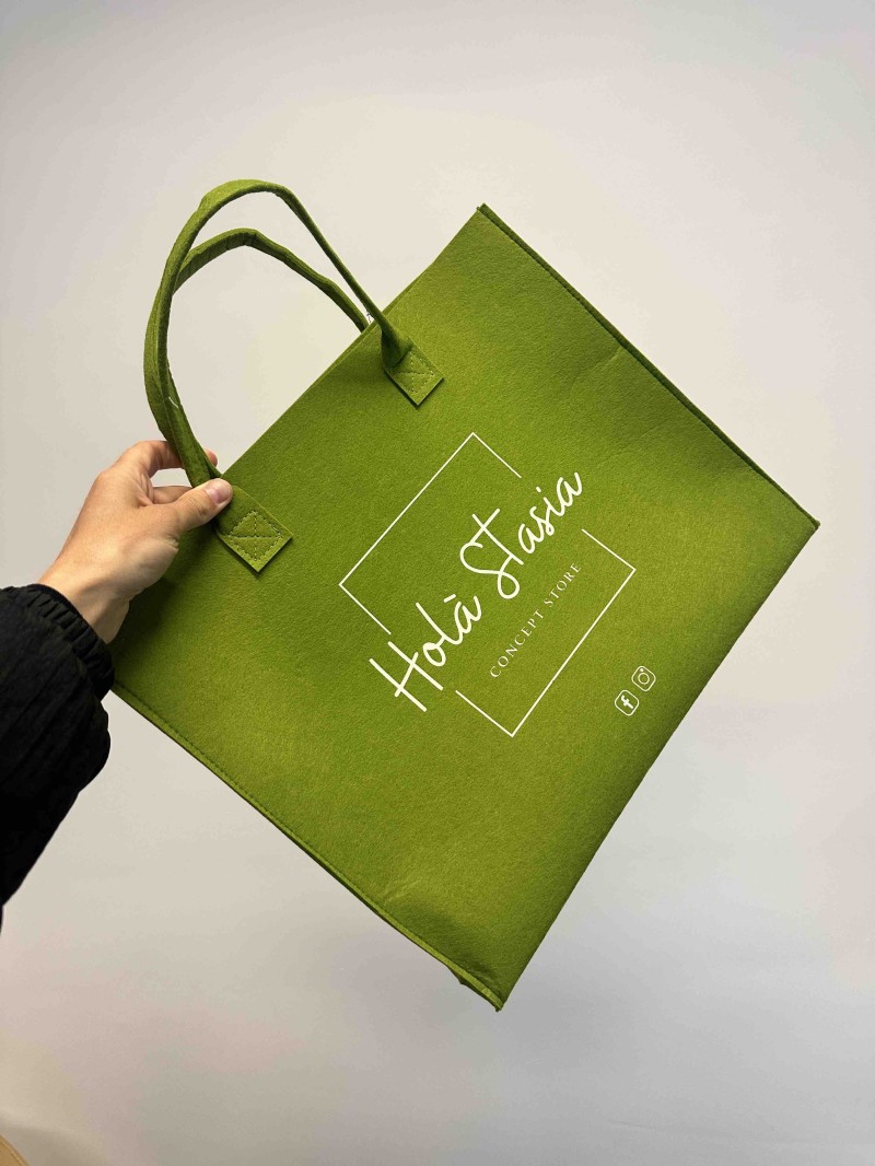 VILTEN DRAAGTAS "GRENOBLE" - GROEN - L (42x12x35cm)