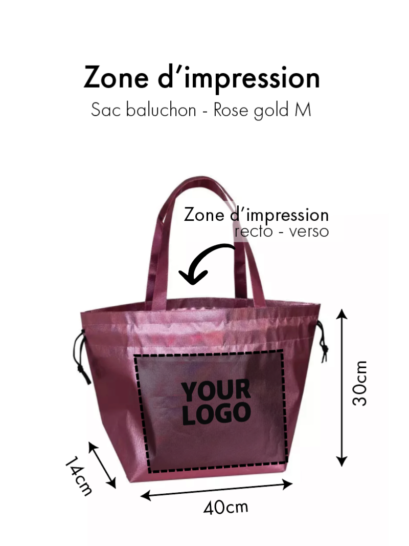 NICE BAG ROSE GOLD – M (40x14x30 cm)