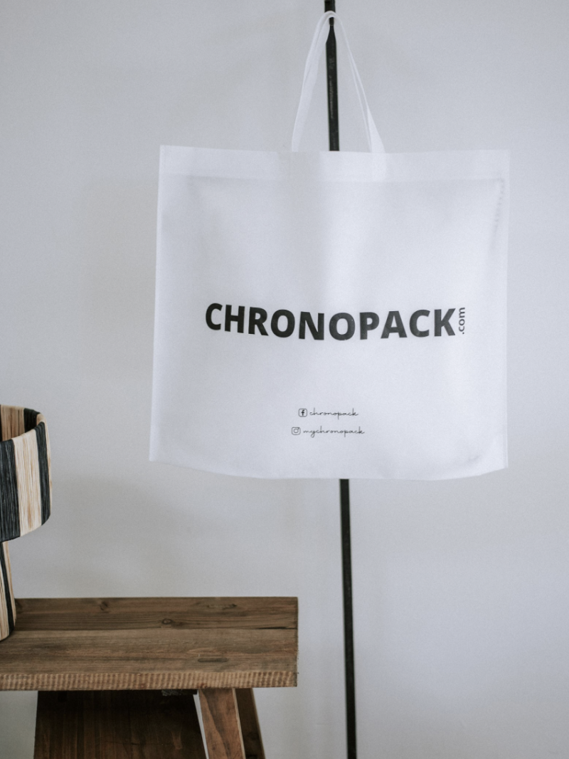 MARSEILLE WHITE BAG - M (45x10x35cm)