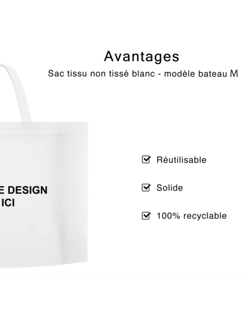 MARSEILLE WHITE BAG - M (45x10x35cm)