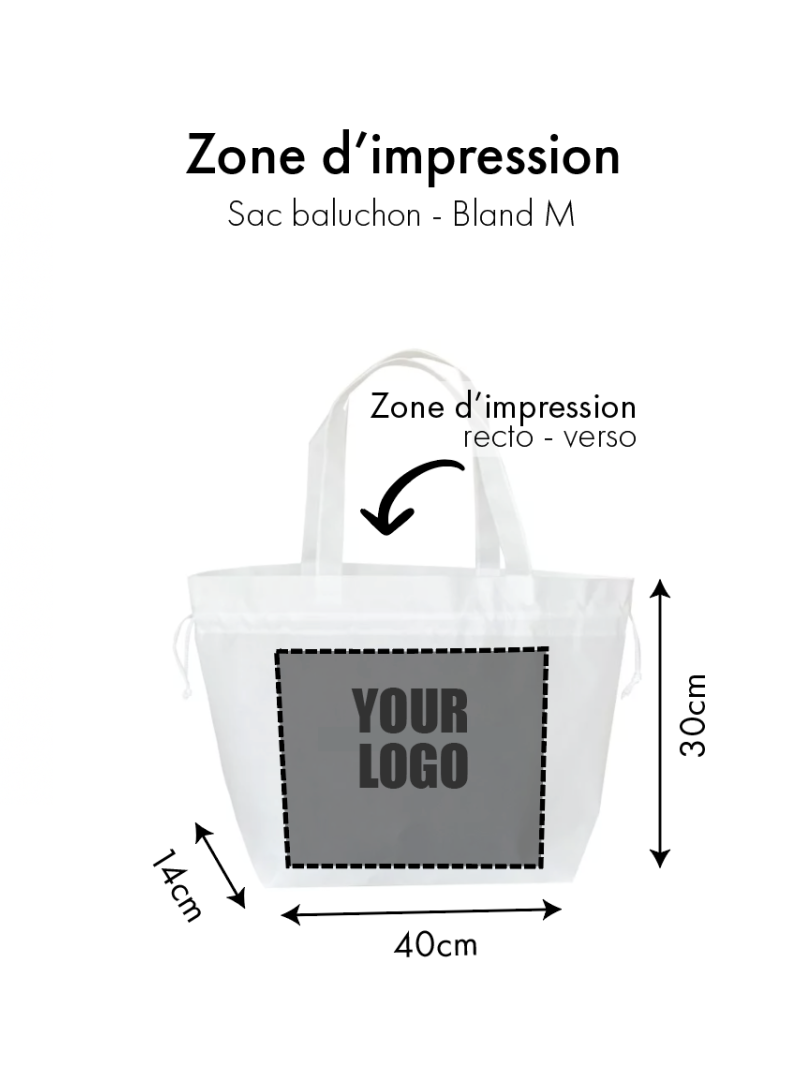 NICE TASCHEN - WEISS - M (40x14x30cm)