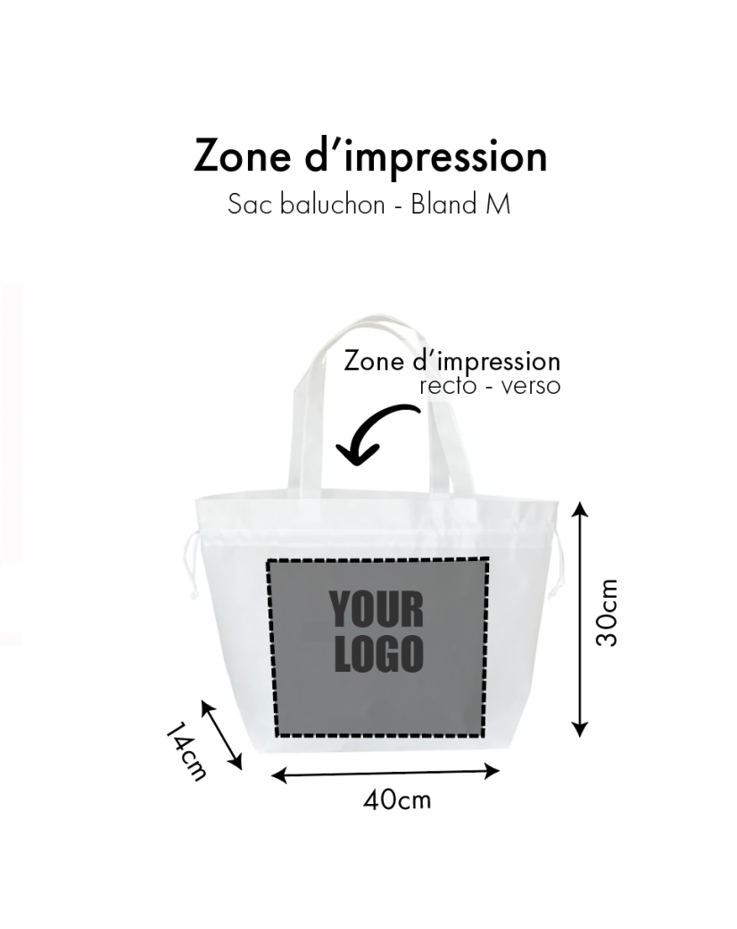 NICE TASCHEN - WEISS - M (40x14x30cm)
