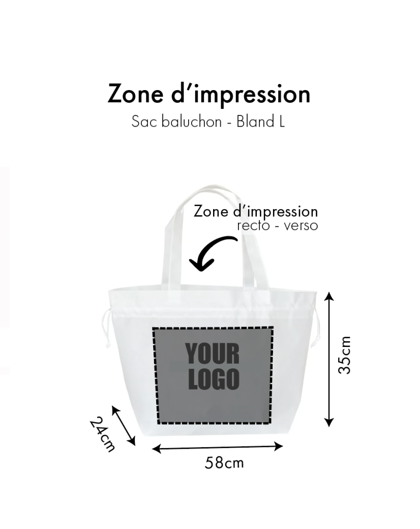 SAC NICE WHITE L (58x24x35cm)