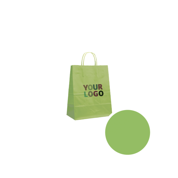 Sacs papier - Vert S (18x8x22cm)