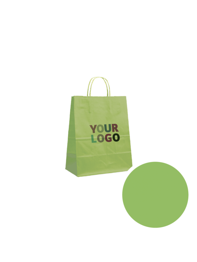 Tas met gedraaid handvat - Groen S