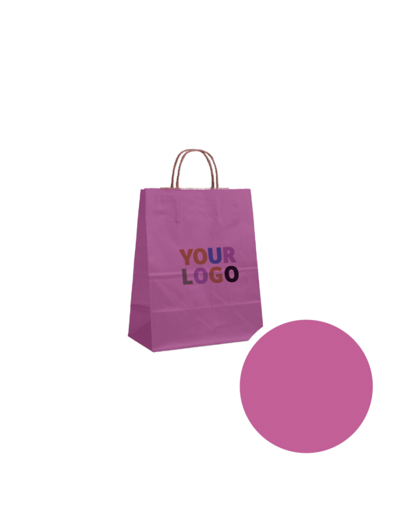 Tas met gedraaid handvat - Roze S