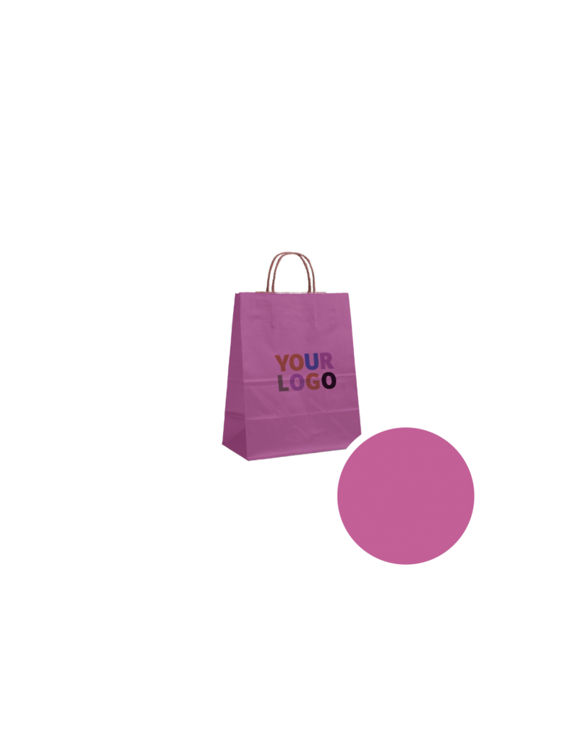 Tas met gedraaid handvat - Roze S