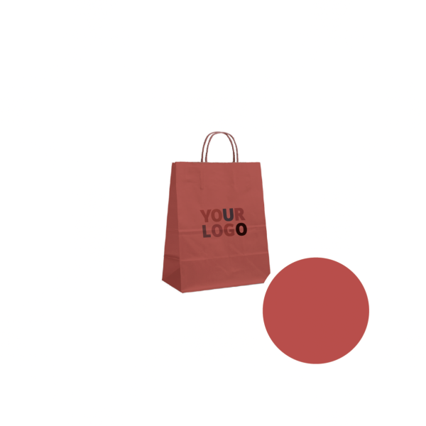 Sacs papier - Rouge S (18x8x22cm)