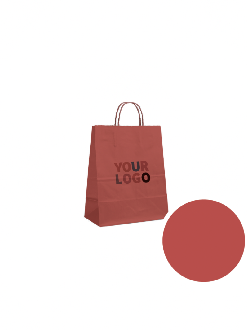 Tas met gedraaid handvat - Rood S