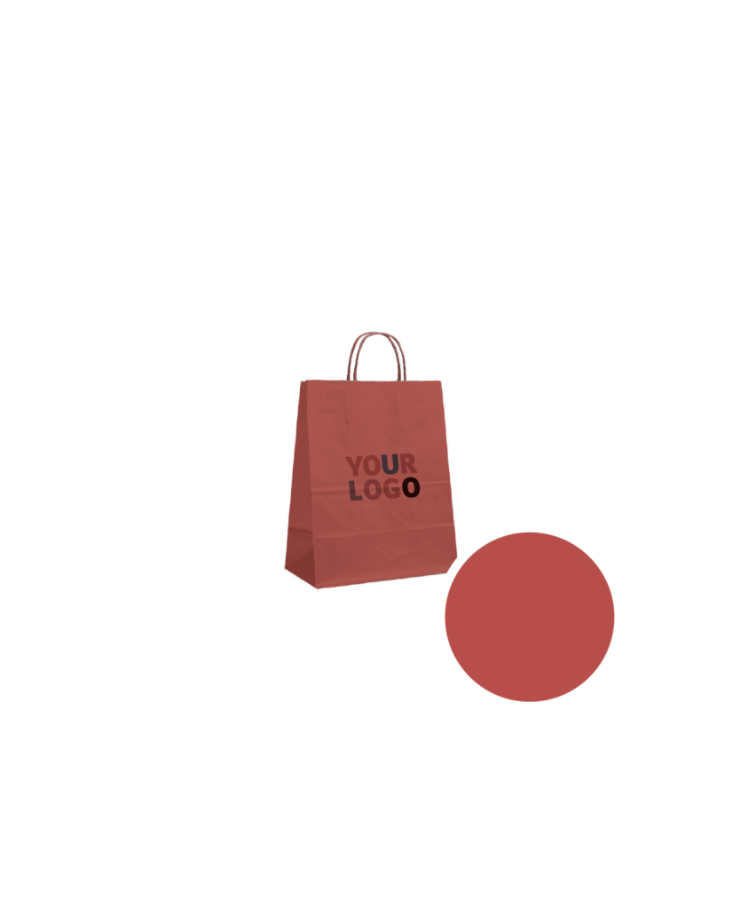 Sacs papier - Rouge S (18x8x22cm)