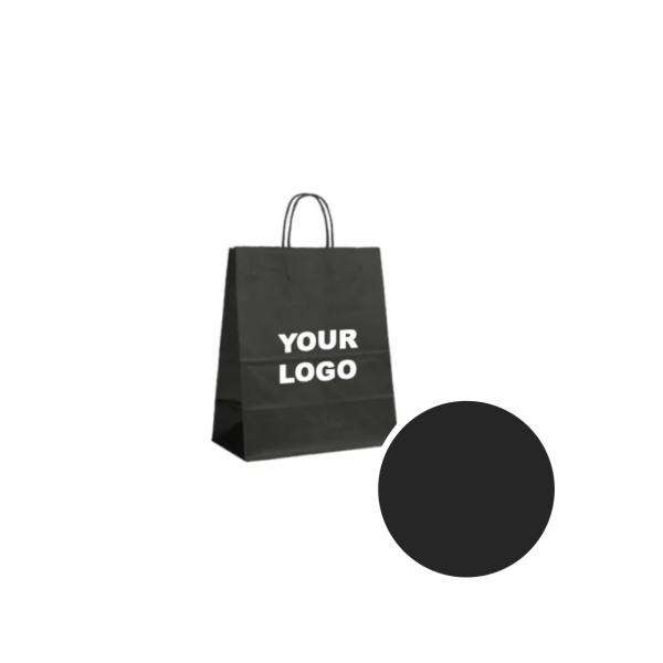 Bolsas de papel – Negro S (18x8x22cm)