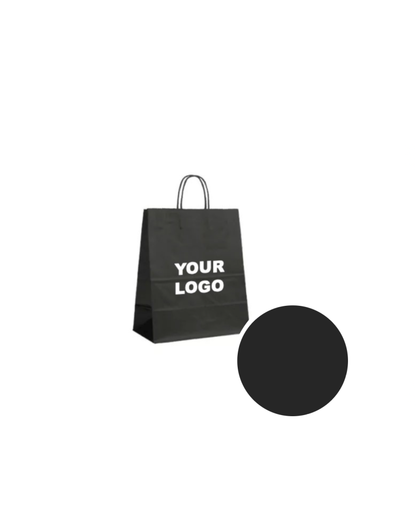 Tas met gedraaid handvat - Zwart S