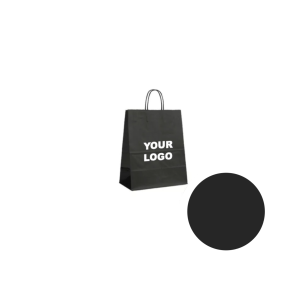 Sacs papier - Noir XS (14x8x21cm)