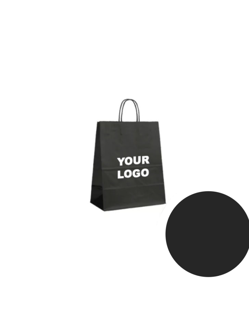Papieren Tas – Zwart XS (14x8x21cm)