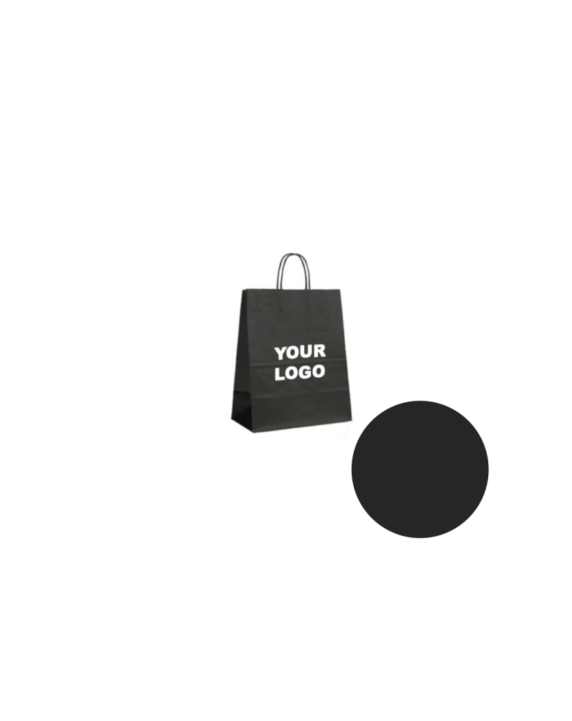 Bolsas de papel – Negro XS (14x8x21cm)