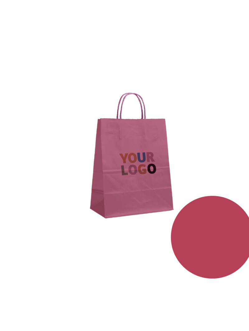 Tas met gedraaid handvat - Oud Roze S