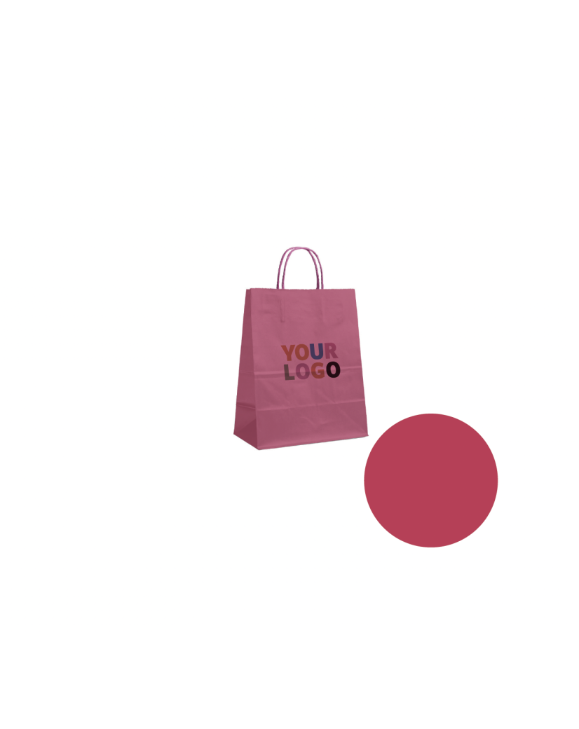 Tas met gedraaid handvat - Oud Roze S