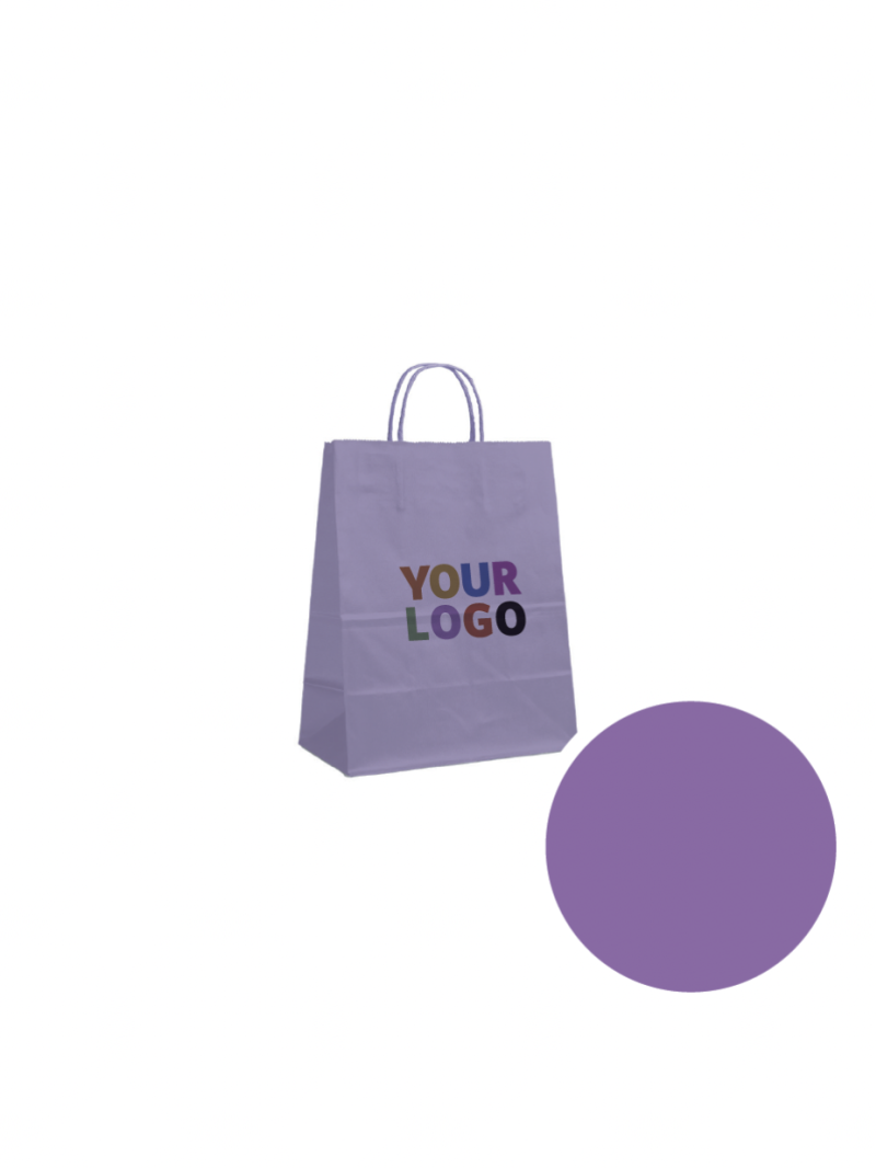 Tas met gedraaid handvat - Lavendel S
